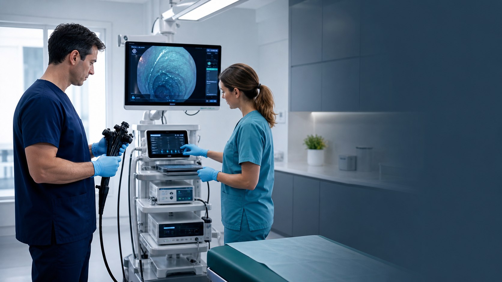 Modern endoskopisk undersökning på Scandinavian Gastro Clinic